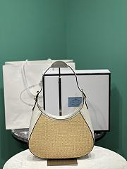 	 Bagsaaa Prada Fabric and leather shoulder white/tan bag - 26x17x4.5cm - 5