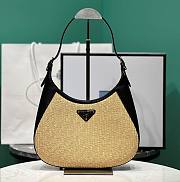 Bagsaaa Prada Fabric and leather shoulder black/tan bag - 26x17x4.5cm - 1