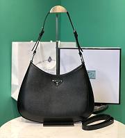 Bagsaaa Prada Hobo Saffiano Black Bag - 18.5x4x30cm - 1