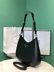 Bagsaaa Prada Hobo Saffiano Black Bag - 18.5x4x30cm - 3