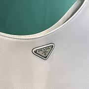 	 Bagsaaa Prada Hobo Saffiano White Bag - 18.5x4x30cm - 4