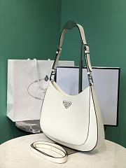 	 Bagsaaa Prada Hobo Saffiano White Bag - 18.5x4x30cm - 3