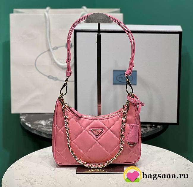 Bagsaaa Prada Re-Nylon mini-bag pink - 22x18x6cm - 1
