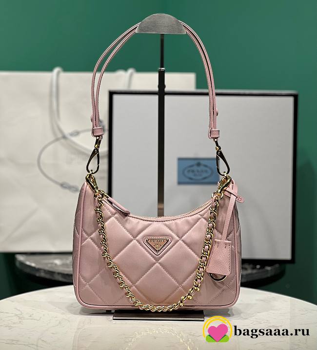 	 Bagsaaa Prada Re-Nylon mini-bag Light Pink - 22x18x6cm - 1