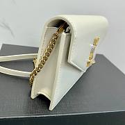 Bagsaaa YSL Cassandra Shoulder White Bag - 19x12.5x3.5cm  - 2