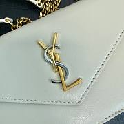 Bagsaaa YSL Cassandra Shoulder White Bag - 19x12.5x3.5cm  - 4