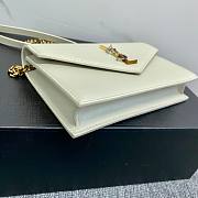 Bagsaaa YSL Cassandra Shoulder White Bag - 19x12.5x3.5cm  - 3