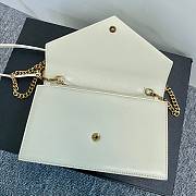 Bagsaaa YSL Cassandra Shoulder White Bag - 19x12.5x3.5cm  - 6