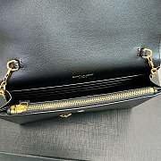 	 Bagsaaa YSL Cassandra Shoulder Black Bag - 19x12.5x3.5cm - 4