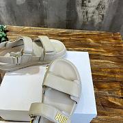 Bagsaaa Dior act sandal lambskin leather beige - 5