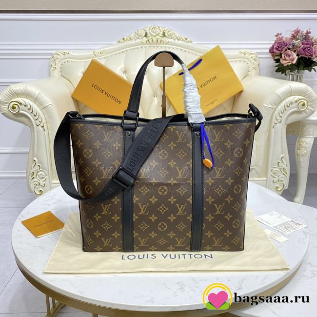 Bagsaaa Louis vuitton Week end tote Monogram  Macassar - 38.5 x 29.0 x 11.0 - 1