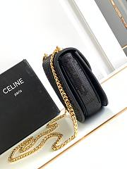 Bagsaaa Celine Teen Chain Besace in Black - 19 X 15 X 6 cm - 5