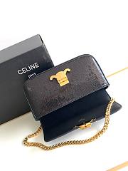 	 Bagsaaa Celine Chain Shoulder Bag Triomphe in black - 20.5 X 10.5 X 4 - 5
