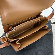 Bagsaaa Celine Classique Triomphe In Canvas Brown and Beige - 22.5 X 16.5 X 7.5cm - 2