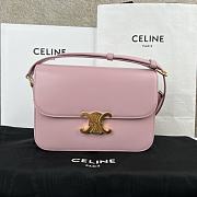 Bagsaaa Celine Classique Triomphe In shiny Calfskin Leather Pink - 22.5 X 16.5 X 7.5 cm - 1