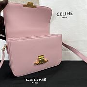 Bagsaaa Celine Classique Triomphe In shiny Calfskin Leather Pink - 22.5 X 16.5 X 7.5 cm - 3