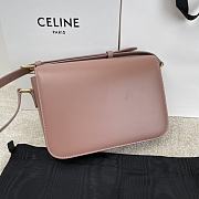 	 Bagsaaa Celine Classique Triomphe In shiny Calfskin Leather Dust Pink - 22.5 X 16.5 X 7.5 cm - 4