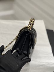 Bagsaaa Chanel Small Lambskin Flap Black Bag - 12.5x9.5x3.5cm  - 4