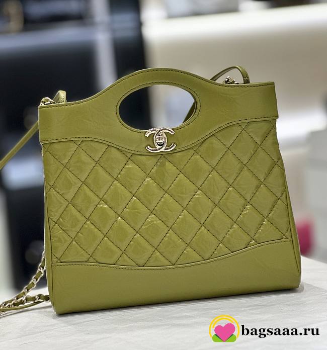 	 Bagsaaa Chanel 31 Shopping Green - 22*23*5.5cm - 1