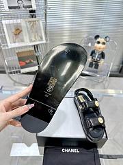 Bagsaaa Chanel Sandals Lambskin Leather Black - 2