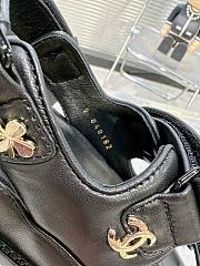 Bagsaaa Chanel Sandals Lambskin Leather Black - 6