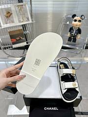 	 Bagsaaa Chanel Sandals Lambskin Leather White - 6