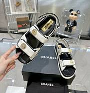 	 Bagsaaa Chanel Sandals Lambskin Leather White - 1