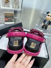 	 Bagsaaa Chanel Sandals Lambskin Leather Pink - 4