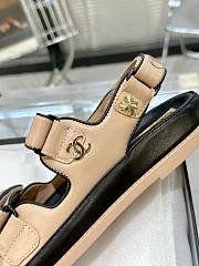 	 Bagsaaa Chanel Sandals Lambskin Leather Beige - 3