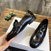 Bagsaaa Celine Black Loafers With Triomphe Logo - 4