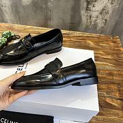 Bagsaaa Celine Black Loafers With Triomphe Logo - 3