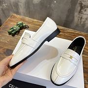 	 Bagsaaa Celine White Loafers With Triomphe Logo - 2