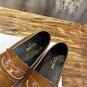 	 Bagsaaa Celine Brown Loafers With Triomphe Logo - 3