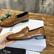 	 Bagsaaa Celine Brown Loafers With Triomphe Logo - 5