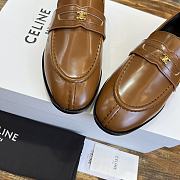 	 Bagsaaa Celine Brown Loafers With Triomphe Logo - 2