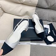 	 Bagsaaa Chanel Mary Jane Crystal White Shoes 6.5 cm - 3