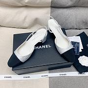 	 Bagsaaa Chanel Mary Jane Crystal White Shoes 6.5 cm - 4