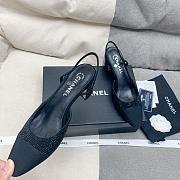 	 Bagsaaa Chanel Mary Jane Crystal Black Shoes 6.5 cm - 4