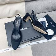 	 Bagsaaa Chanel Mary Jane Crystal Black Shoes 6.5 cm - 2