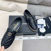 Bagsaaa Chanel Espadrilles Shoes Quilted Leather Black  - 4