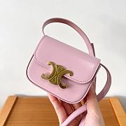 	 Bagsaaa Celine Mini Triomphe Light Pink Bag - 11x8x4cm - 1