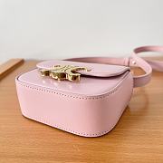 	 Bagsaaa Celine Mini Triomphe Light Pink Bag - 11x8x4cm - 4