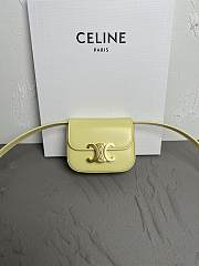 	 Bagsaaa Celine Mini Triomphe Yellow Bag - 11x8x4cm - 1