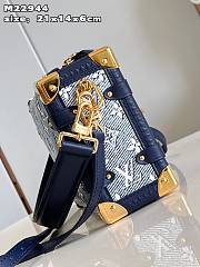 Bagsaaa Louis Vuitton Side Trunk H27 Blue - 21 x 14 x 6 cm - 2