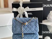 Bagsaaa Chanel Denim Flap Bag - 20x13x7cm - 4