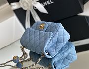 	 Bagsaaa Chanel Denim Flap Bag - 18x13x7cm - 6