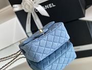 	 Bagsaaa Chanel Denim Flap Bag - 18x13x7cm - 4