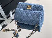 	 Bagsaaa Chanel Denim Flap Bag - 18x13x7cm - 3
