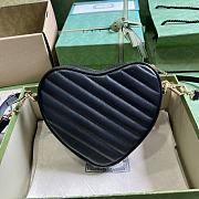 	 Bagsaaa Gucci Interlocking G mini Black heart bag - 20x17.5x6.5cm - 4