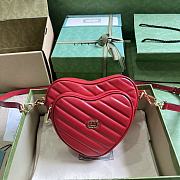 	 Bagsaaa Gucci Interlocking G mini red heart bag - 20x17.5x6.5cm - 1